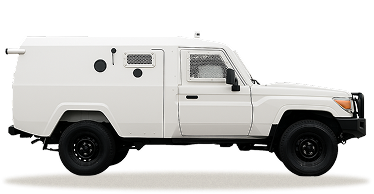 Armoured TLC 79 Single Cabin CIT armoured vehicle